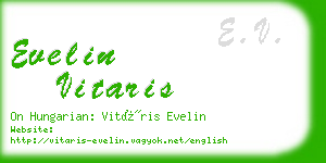 evelin vitaris business card